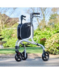 NRS Healthcare Freestyle 3 Wheel Rollator in Silver – Model P23063