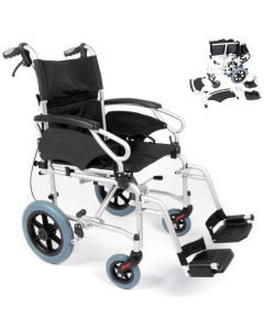 Esteem Eclipse Ultra Lightweight Folding Transit Wheelchair