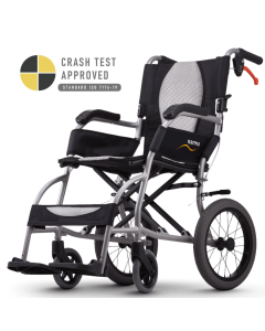 Karma Mobility Ergo Lite Transit Crash Tested Wheelchair – Lightweight, Foldable, and Ergonomic Design for Easy Transport