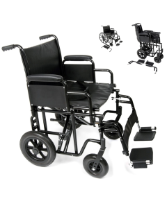 Ugo Atlas Bariatric Heavy Duty Steel Transit Wheelchair