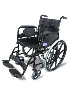 Aidapt Deluxe Self Propelled Steel Wheelchair in Black – Model VA167BLACK
