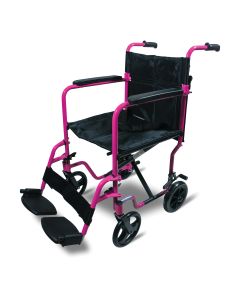Aidapt Aluminium Compact Transit Chair in Pink – Model VA172PINK