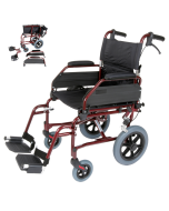 Esteem Alloy Lightweight Folding Transit Wheelchair