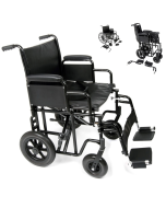 Ugo Atlas Bariatric Heavy Duty Steel Transit Wheelchair