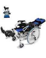 UGO Esteem Deluxe Lightweight Reclining Wheelchair - Folding Frame
