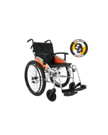 Van Os Excel G-Explorer All-Terrain Wheelchair in Silver Colour Frame - model 337XXK113