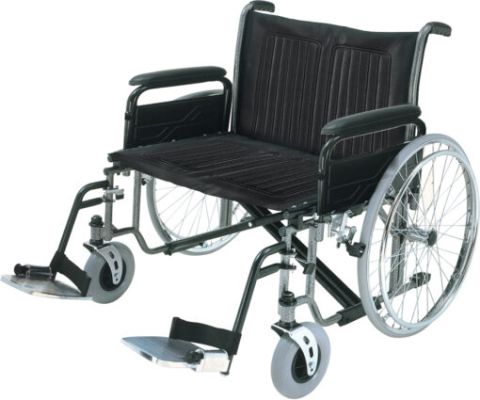 Roma Medical 1473X Heavy Duty Self-Propelled Wheelchair Side View
