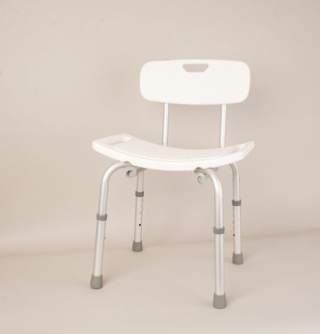 Days Aluminium Shower Stool with back rest