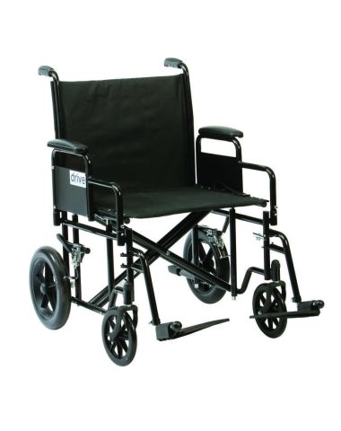 Drive DeVilbiss Bariatric Steel Transport Chair - BTR22BLK
