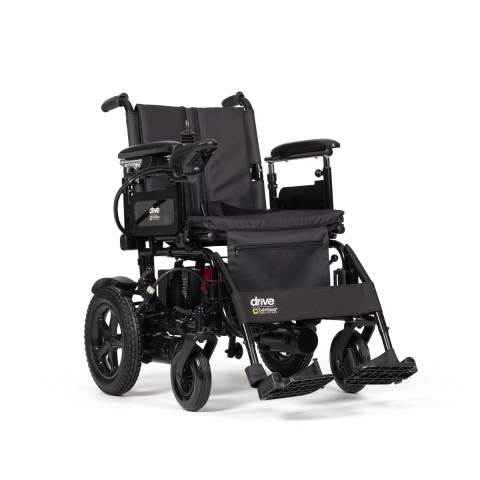 Drive DeVilbiss Easy-Fold Powerchair – Model EFPC18BLK, lightweight folding electric wheelchair