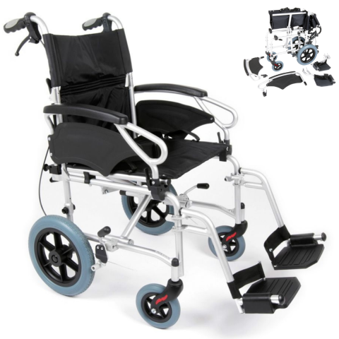 Esteem Eclipse Ultra Lightweight Folding Transit Wheelchair