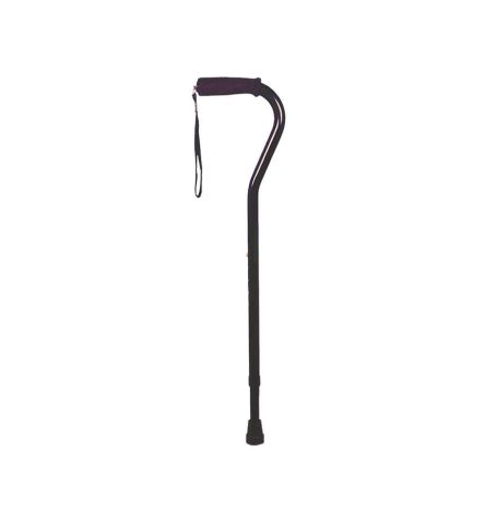 Offset Handle Cane, Foam Grip In Black