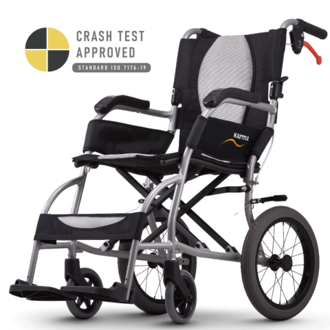 Karma Mobility Ergo Lite Transit Wheelchair – Lightweight, Foldable, and Ergonomic Design for Easy Transport
