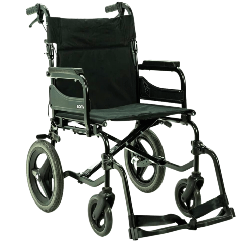 Karma Sparrow 2 Ultra Lightweight Folding Attendant Propelled Wheelchair – Compact & Easy to Transport