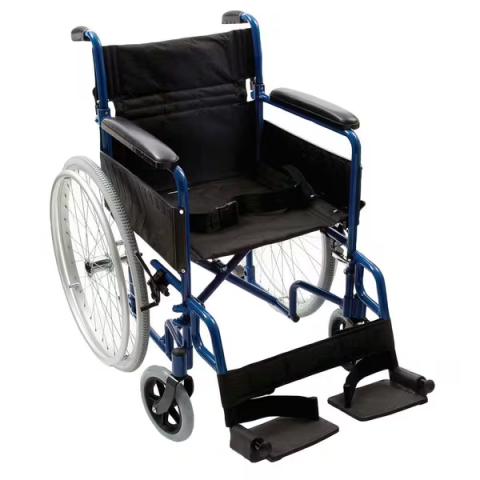 NRS Healthcare Transit-Lite Self-Propelled Wheelchair Blue – Model N29222