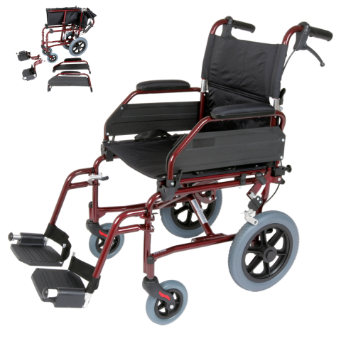 Esteem Alloy Lightweight Folding Transit Wheelchair