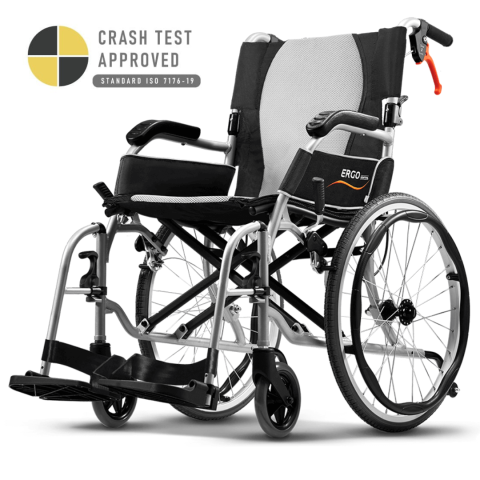 Karma Ergo Lite 2 TL Crash Tested Lightweight Self-Propelled Wheelchair – Model KM-2512TL