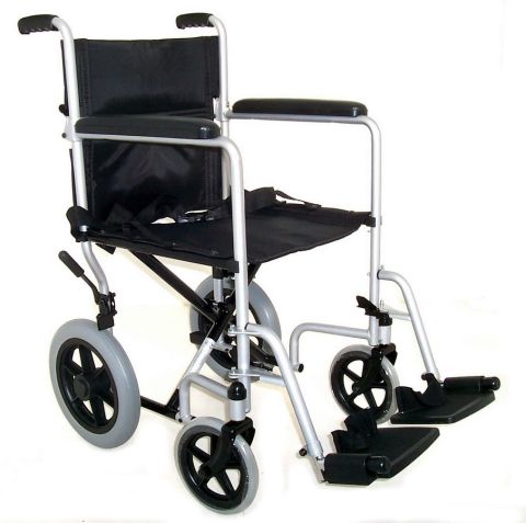 Z-Tec Steel Folding Transit Wheelchair