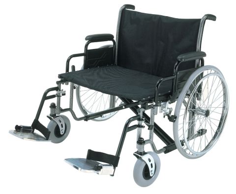 Roma Medical 1473X Heavy Duty Self-Propelled Wheelchair Side View