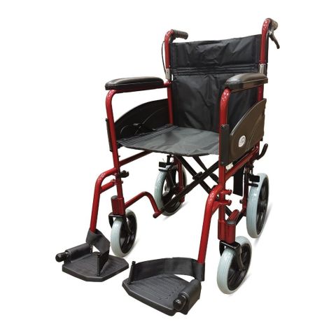Z-Tec Mobility 601X Transit Wheelchair - Red 