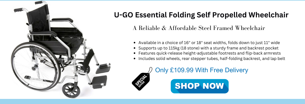 Ugo Essential Folding Steel Self Propelled Wheelchair