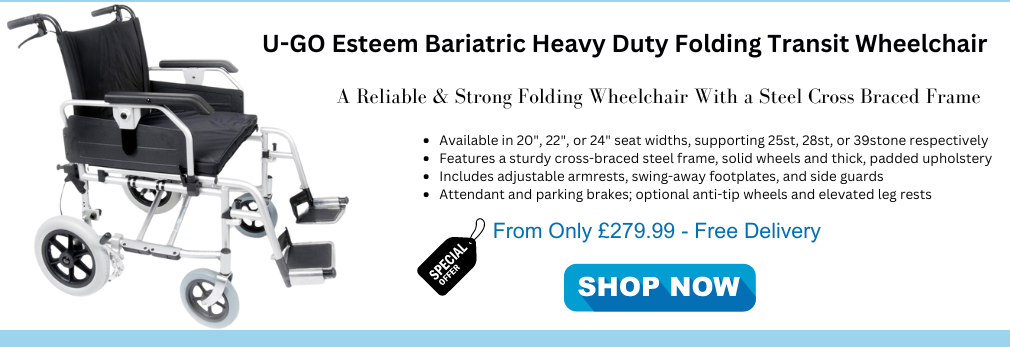Ugo Esteem Lightweight Folding Self-Propelled Wheelchair