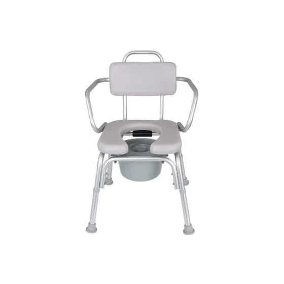 Shower chair with cutout outlet