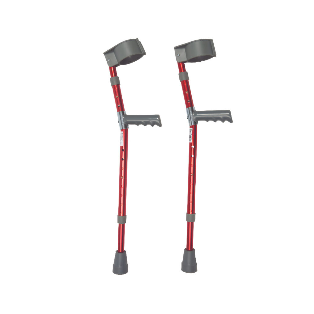 Drive DeVilbiss Childrens Red Forearm Crutches
